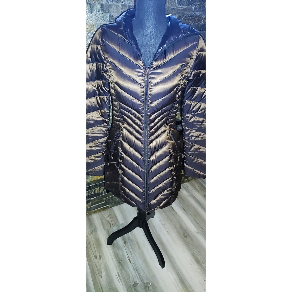 Laundry by Shelli Segal Black Puffer Jacket Size XS Quilted Insulated Coat